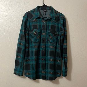 Wrangler Retro Boyfriend Western Snap Shirt